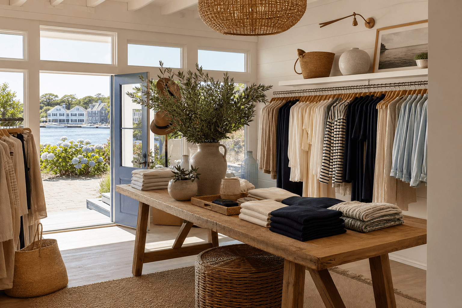 Boutique shop interior with curated displays